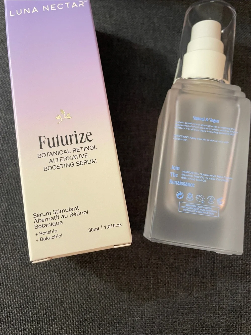 Lunar Nectar Futurize Botanical Retinol Alternative Boosting Serum NWT